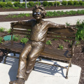 outdoor garden decoration metal craft bronze einstein sculpture